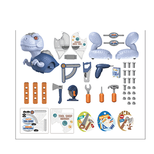 جعبه ابزار دایناسور 45 تکه DINO TOOL SHOP 45 pcs_اسباب بازی مشاغل